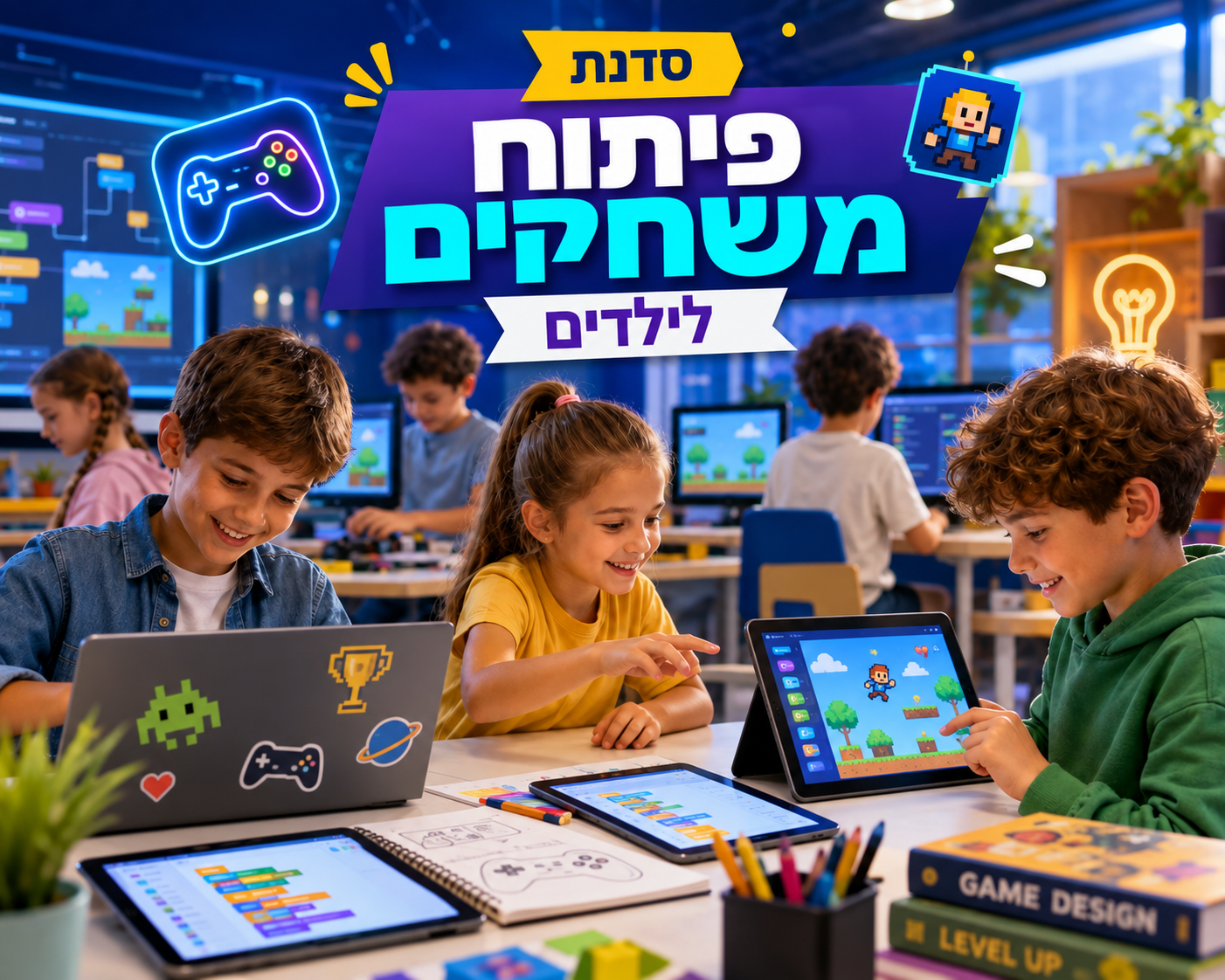 סדנת פיתוח משחקים עם AI- כיתות א-ב