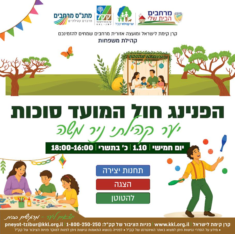 הפנינג חול המועד סוכות- יער קהילתי ניר משה