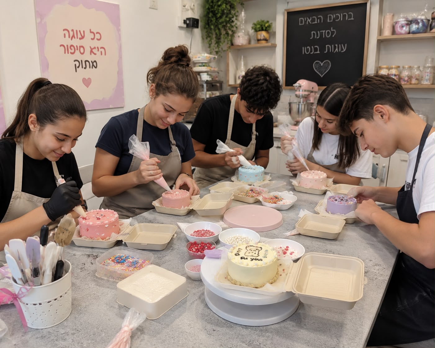 סדנת הכנת עוגות בנטו