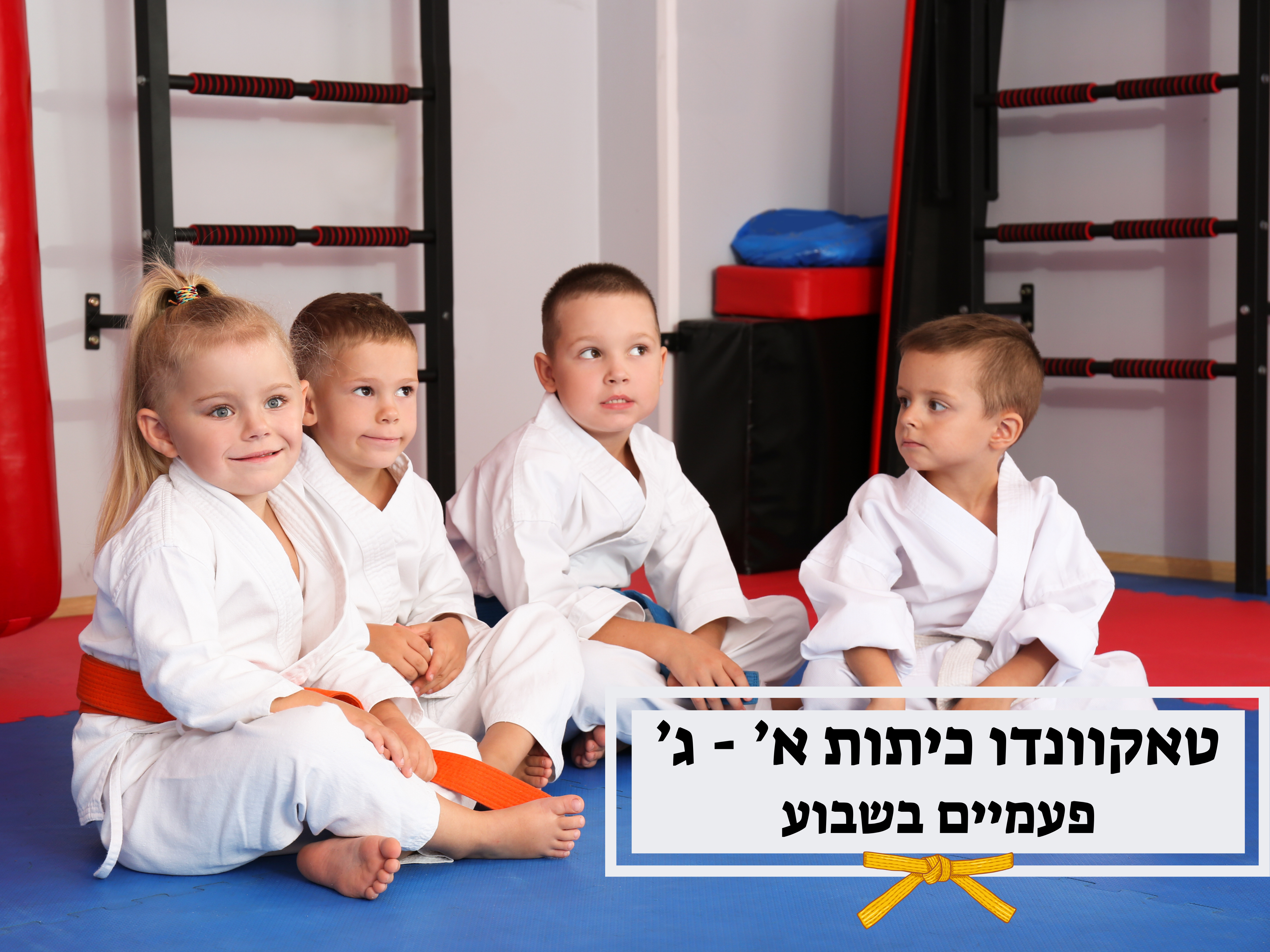 טאקוונדו - כיתות א' - ג' - פעמיים בשבוע
