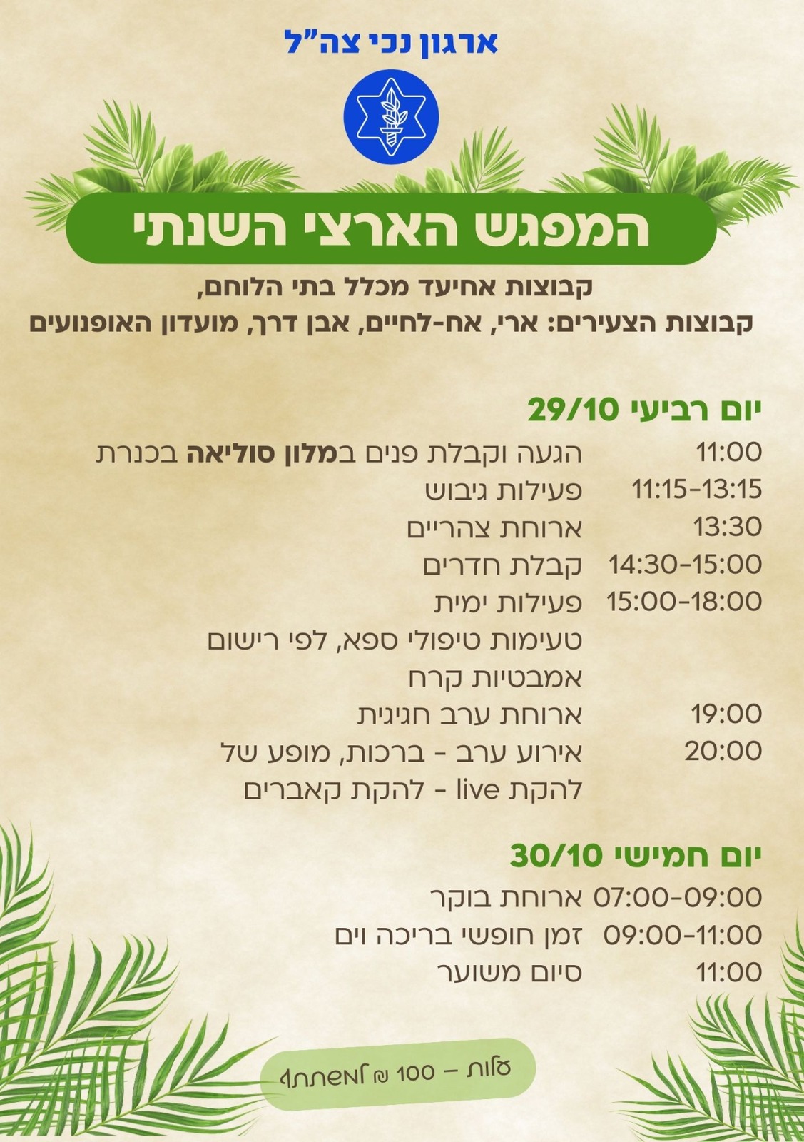 המפגש הארצי השנתי - אחיעד, ארי, אח-לחיים, אבן דרך ומועדון האופנועים 