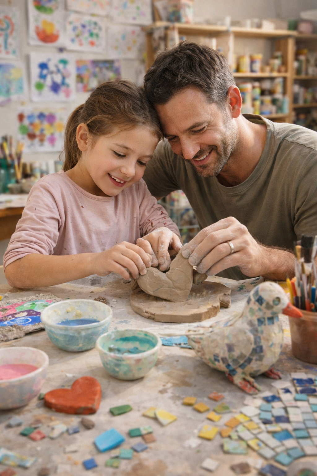 אגף PTSD- פעילות הורה-ילד/ה: בידיים יוצרות