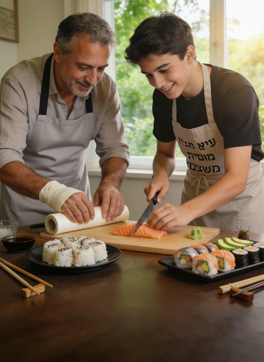 אגף PTSD- פעילות הורה-נער/ה: קסם של בישול