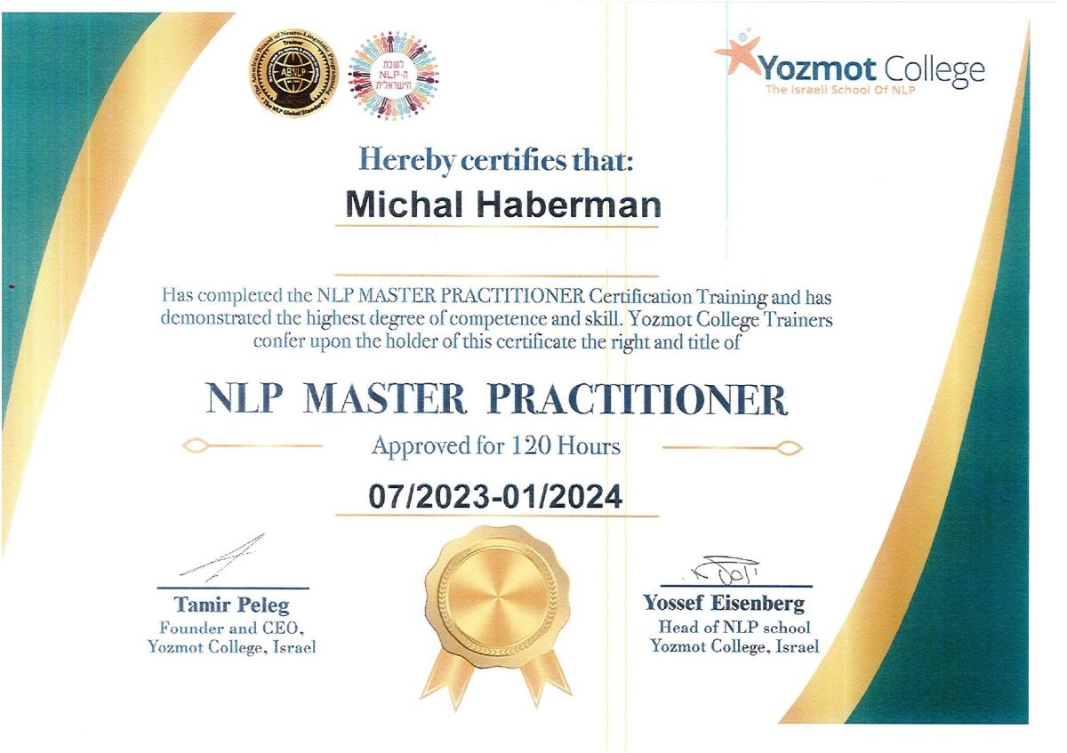 NLP Master Practitioner