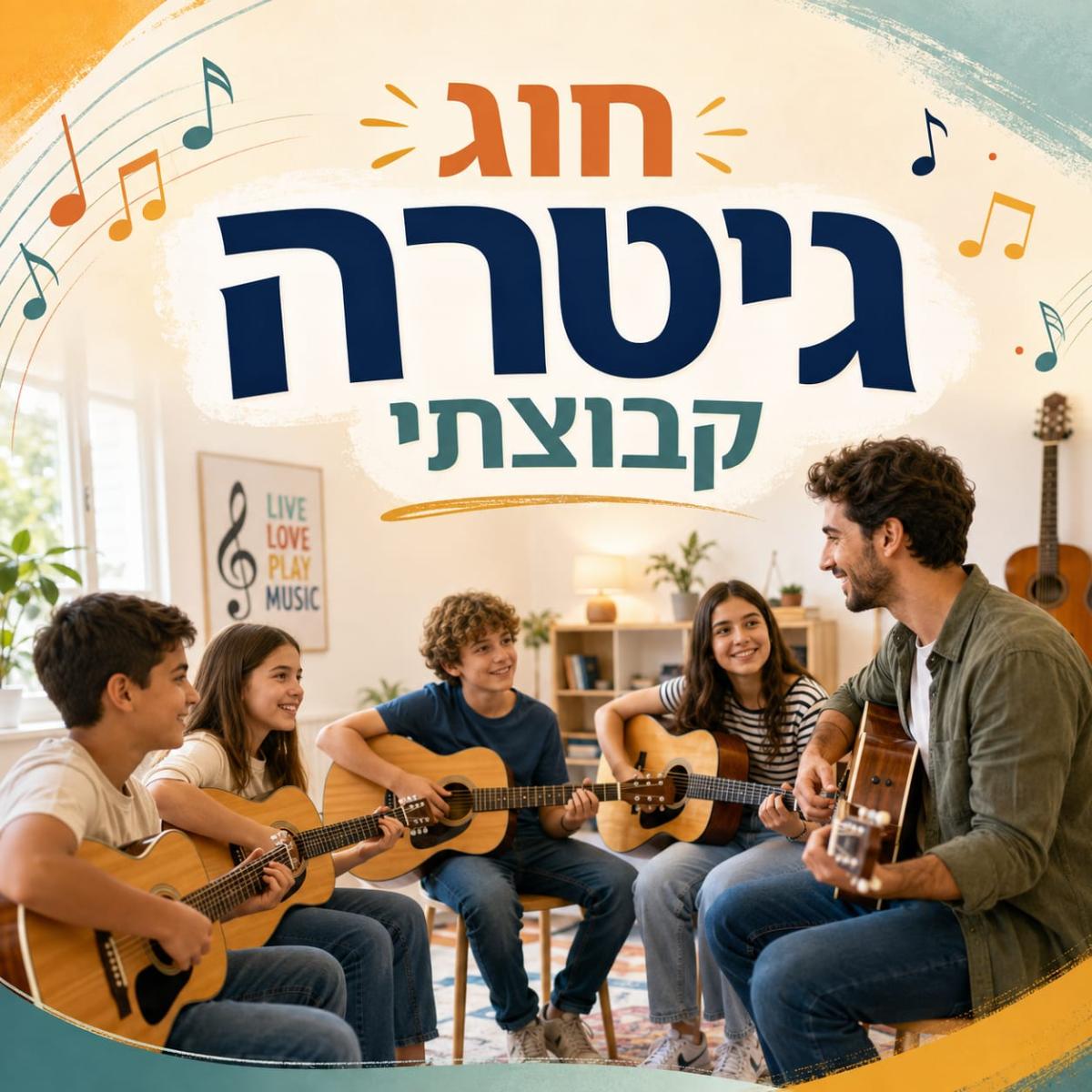 גיטרה קבוצתי בין הפרדסים