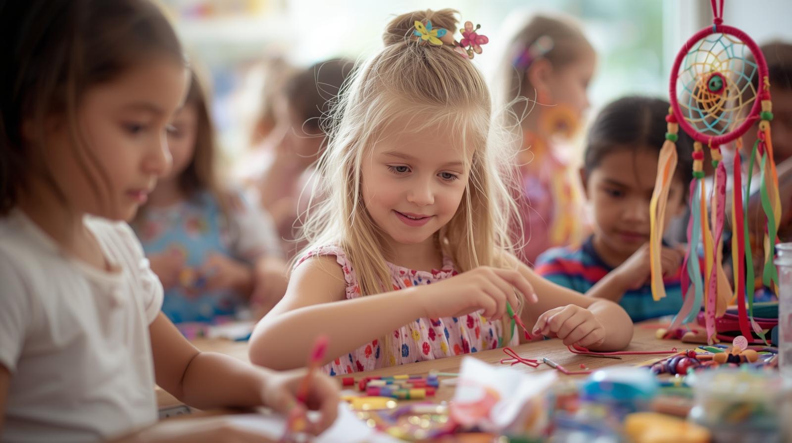 סדנת יצירה לילדים - הכנת לוכד חלומות