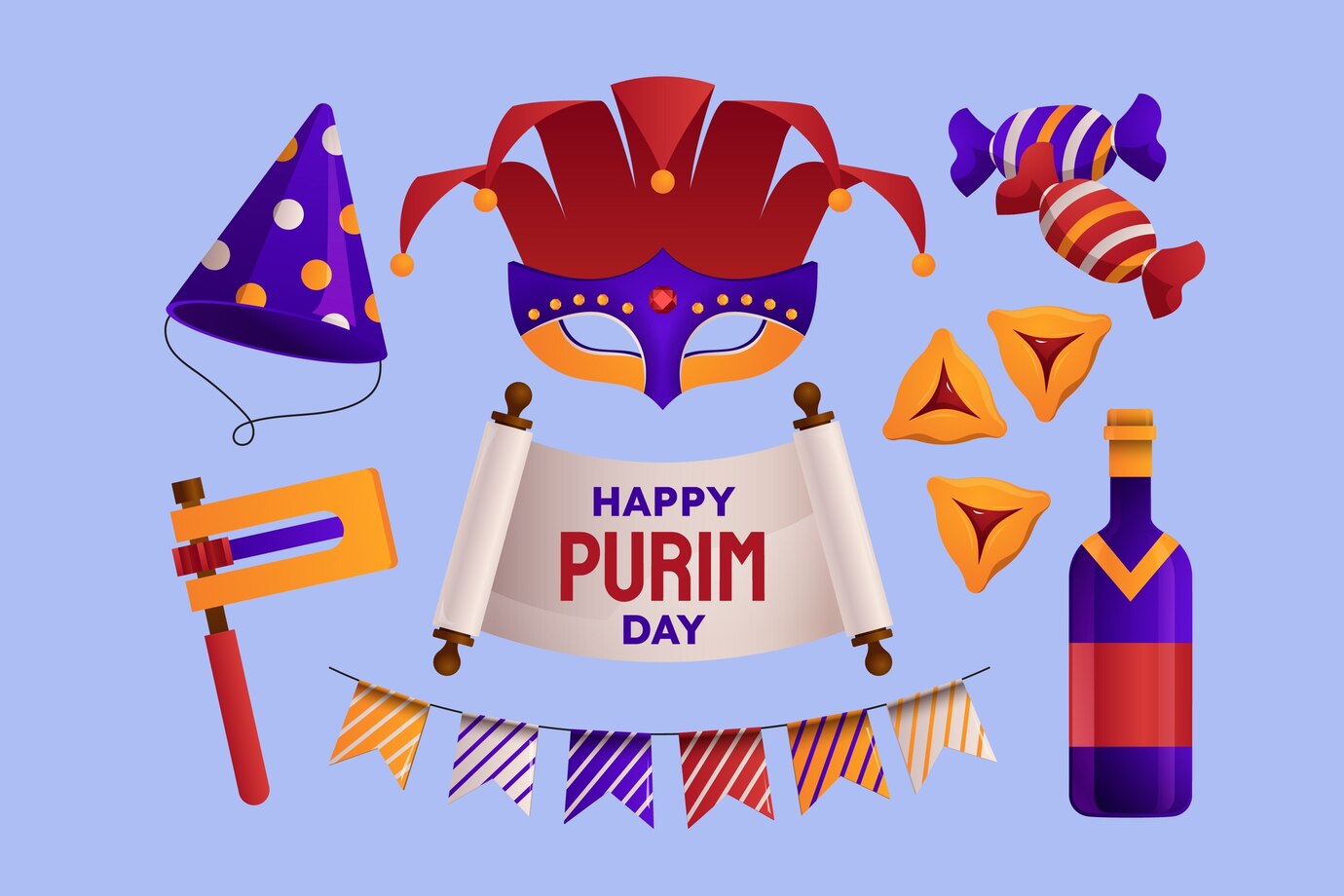 חוגגים פורים בגן עם אמא 